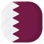 qatar, national, world, flag, country, nation, square 