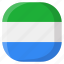 sierra leone, national, world, flag, country, nation, square 