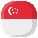 singapore, national, world, flag, country, nation, square