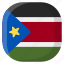 south sudan, national, world, flag, country, nation, square 