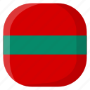 transnistria, national, world, flag, country, nation, square
