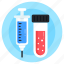 blood sample, blood test tube, vaccination, syringe, injection 