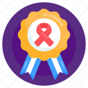 ribbon badge, awareness badge, achievement badge, reward, awareness achievement