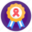 ribbon badge, awareness badge, achievement badge, reward, awareness achievement 