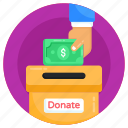 charity, money charity, donation, cash box, contribution