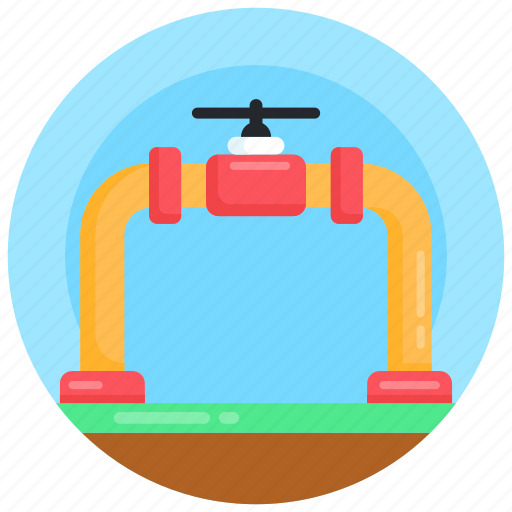Oil pipeline, natural gas pipeline, conduit, pipeline, gas line icon - Download on Iconfinder