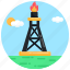tower flare, tower flame, burning tower, burning oil tower, gas tower 