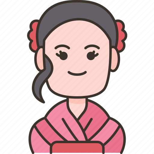 Japanese, woman, kimono, costume, asian icon - Download on Iconfinder