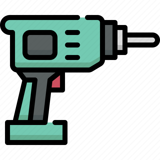 Construction, architecture, construction tools, building, hand drill, screwdriver, drill icon - Download on Iconfinder