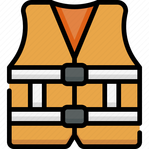 Construction, architecture, construction tools, building, safety vest, jacket, security icon - Download on Iconfinder