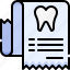 dental care, dentistry, dentist, medical, tooth, bill, receipt, invoice, transaction 
