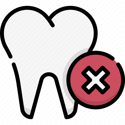 Dental care, dentistry, dentist, medical, tooth, cancel, delete icon - Download on Iconfinder