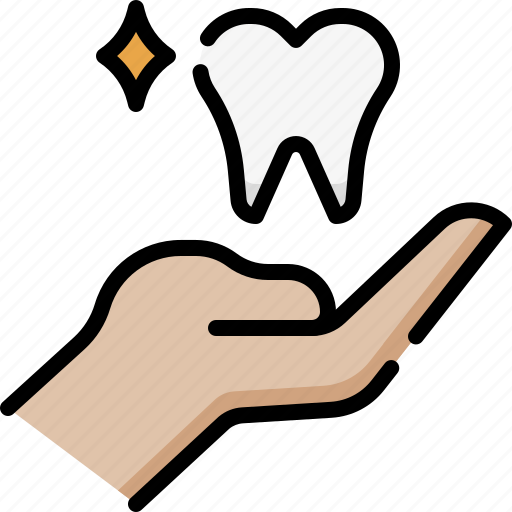 Dental care, dentistry, dentist, medical, tooth, care, hand icon - Download on Iconfinder