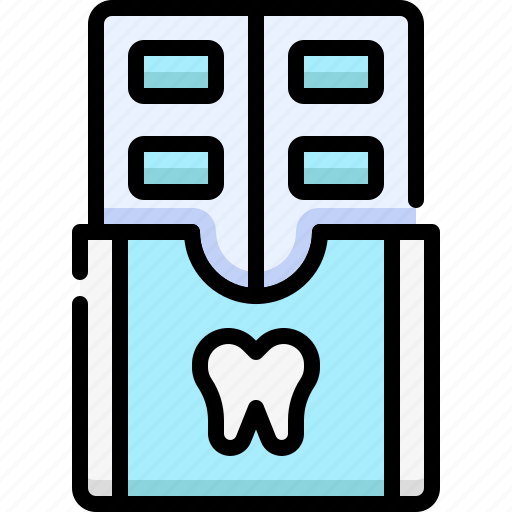 Dental care, dentistry, dentist, medical, tooth, chewing gum, candy icon - Download on Iconfinder