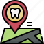 dental care, dentistry, dentist, medical, tooth, location, map, pin, clinic 