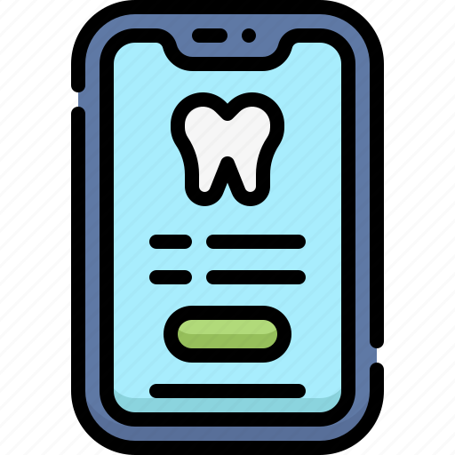 Dental care, dentistry, dentist, medical, tooth, mobile apps, phone icon - Download on Iconfinder