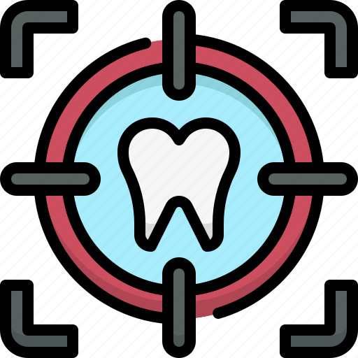 Dental care, dentistry, dentist, medical, tooth, target, stomatology icon - Download on Iconfinder