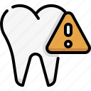 dental care, dentistry, dentist, medical, tooth, warning, alert, notification, checkup