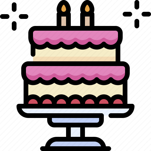 Party, event, celebration, decoration, cake, candles, dessert icon - Download on Iconfinder