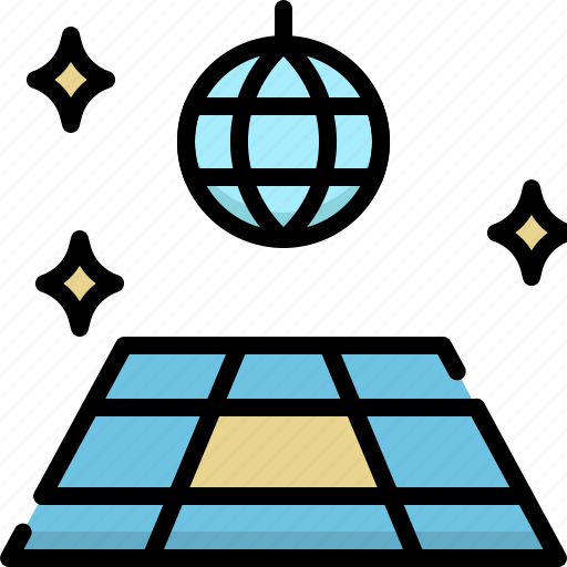 Party, event, celebration, decoration, dance floor, disco, ball icon - Download on Iconfinder