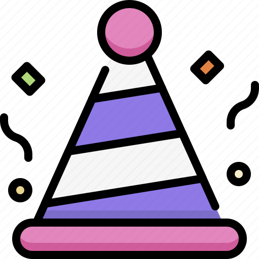 Party, event, celebration, decoration, party hat, cap, birthday icon - Download on Iconfinder