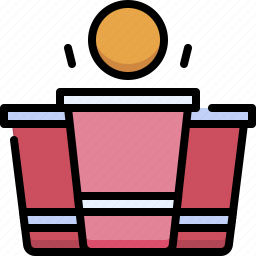 Party, event, celebration, decoration, ping pong drink, game, glass icon - Download on Iconfinder