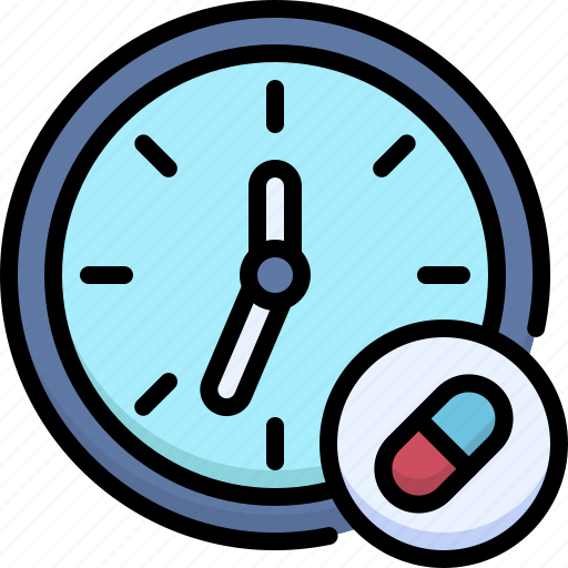 Pharmacy, medicine, medical, hospital, health, clock, time icon - Download on Iconfinder