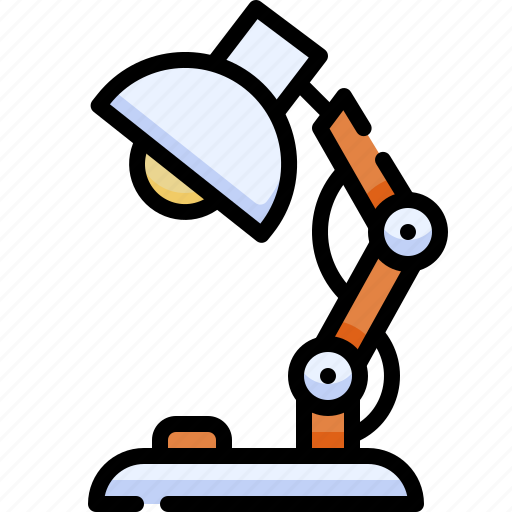 Stationery, office, equipment, school, desk lamp, light, lighting icon - Download on Iconfinder