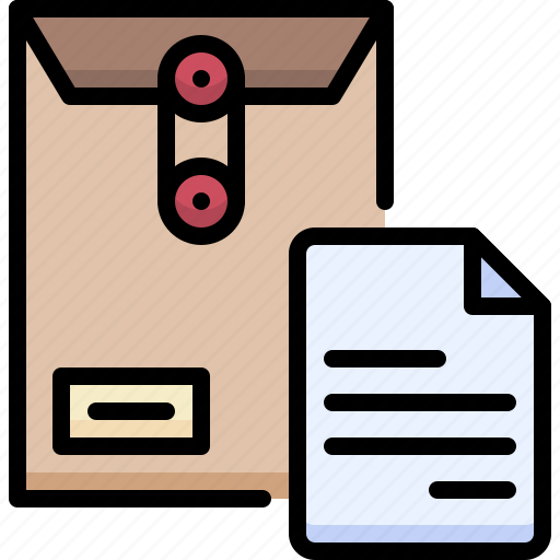 Stationery, office, equipment, school, document envelope, file, document icon - Download on Iconfinder