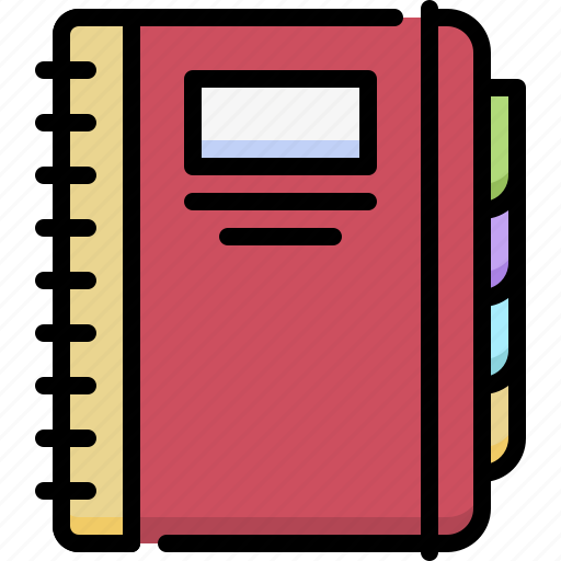 Stationery, office, equipment, school, notebook, book, planner icon - Download on Iconfinder