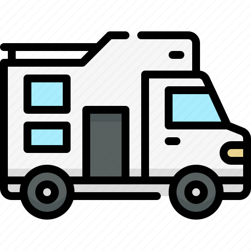 Transport, vehicle, transportation, campervan, caravan, camping, car icon - Download on Iconfinder