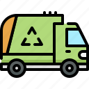 transport, vehicle, transportation, garbage truck, waste, trash, garbage