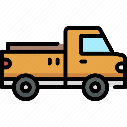 Transport, vehicle, transportation, pickup, pickup truck, car, mini truck icon - Download on Iconfinder