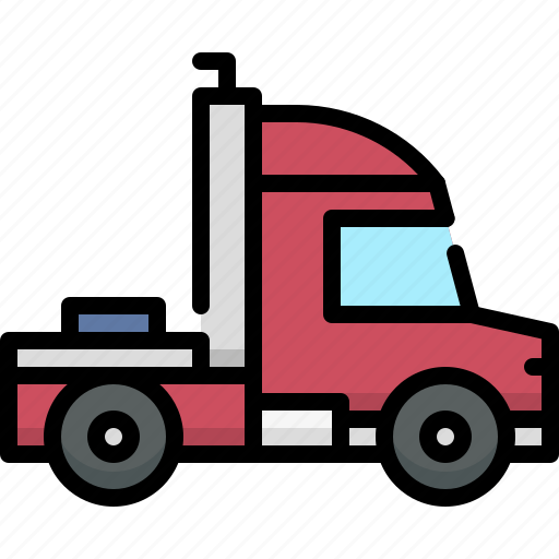 Transport, vehicle, transportation, trailer truck, towing, logistic, shipping icon - Download on Iconfinder