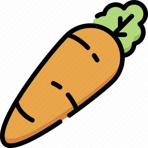 Carrot, vegetable, fiber, food, fresh, farm, vegetarian icon - Download on Iconfinder