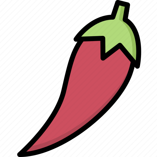 Chili, vegetable, fiber, food, fresh, farm, vegetarian icon - Download on Iconfinder