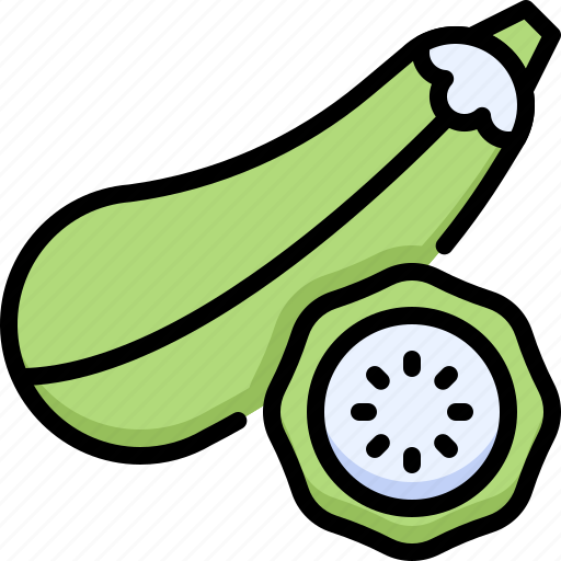 Zucchini, vegetable, fiber, food, fresh, farm, vegetarian icon - Download on Iconfinder