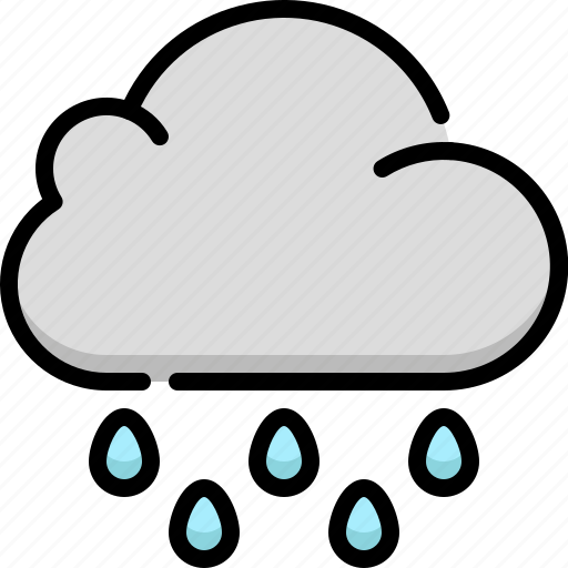 Weather, forecast, climate, cloud rain, cloud, rain, cloudy icon - Download on Iconfinder