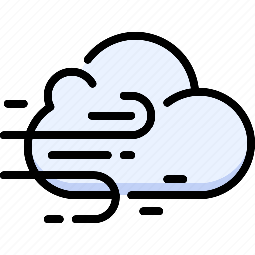 Weather, forecast, climate, cloud wind, cloud, wind icon - Download on Iconfinder