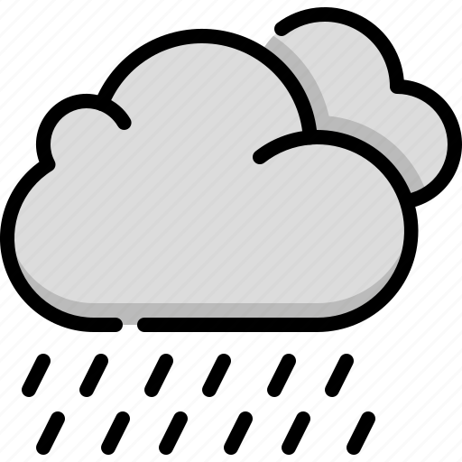 Weather, forecast, climate, cloudy cloud rain, cloud, cloudy, rain icon - Download on Iconfinder