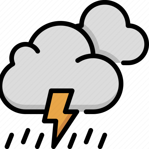 Weather, forecast, climate, cloudy cloud rain storm, cloudy, cloud, rain icon - Download on Iconfinder