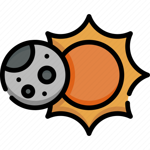 Weather, forecast, climate, eclipse, astronomy, sun, moon icon - Download on Iconfinder