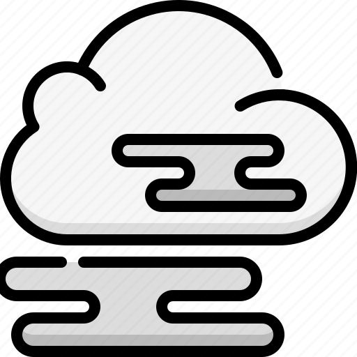 Weather, forecast, climate, fog, cloud veil, cloud icon - Download on Iconfinder
