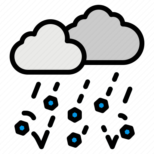 Cloud, cloudy, hail, hailing, weather icon - Download on Iconfinder