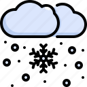 cloud, forecast, snow, snowflake, weather 