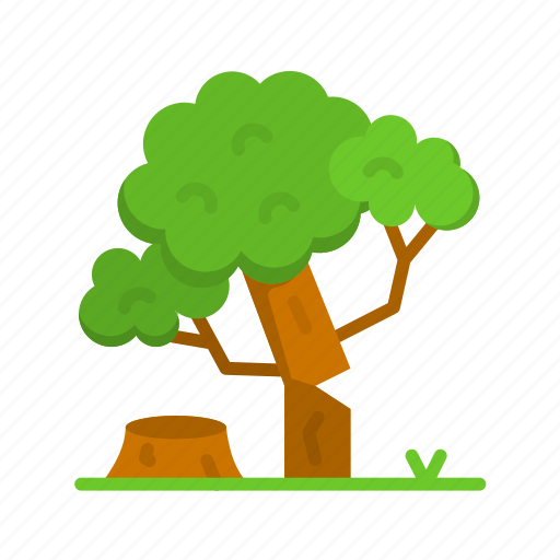 Deforestation, green energy, log, trunk, wood, cutting, forest icon - Download on Iconfinder