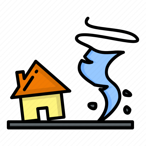Disaster, home, house, nature, tornado, weather, wind icon - Download on Iconfinder