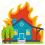 house, smart, building, fire, flame, structure fire, property 