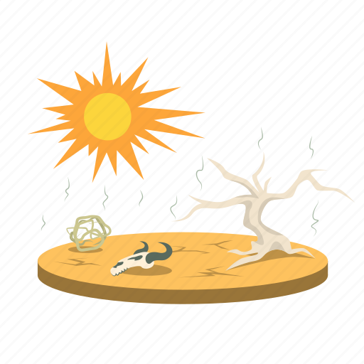 Drought, shortage, scorch, dryness, dust illustration - Download on Iconfinder