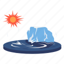 iceberg, glacier, melting, natural disaster, global warming
